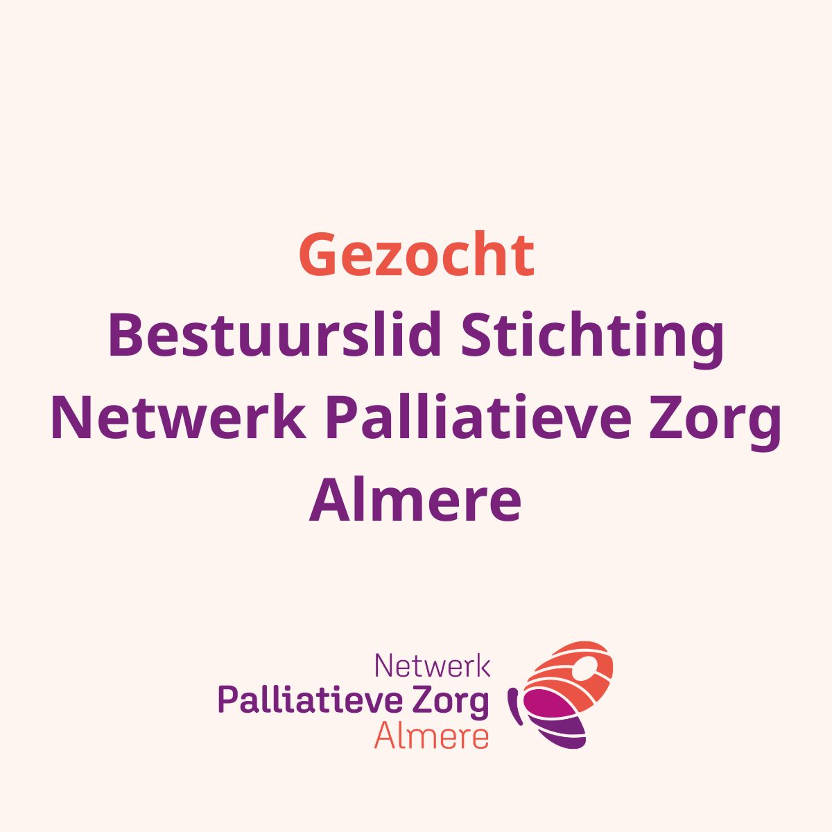 Bestuurslid gezocht
